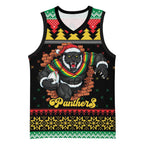 Merry Panther Roar Personalized Basketball Jersey Christmas Rugby League Spirit - Aussie Hoodie