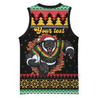 Merry Panther Roar Personalized Basketball Jersey Christmas Rugby League Spirit - Aussie Hoodie