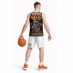 Merry Panther Roar Personalized Basketball Jersey Christmas Rugby League Spirit - Aussie Hoodie