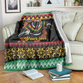 Merry Panther Roar Personalized Blanket Christmas Rugby League Spirit - Aussie Hoodie