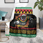 Merry Panther Roar Personalized Blanket Christmas Rugby League Spirit - Aussie Hoodie