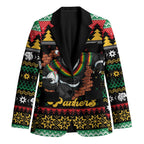 Merry Panther Roar Personalized Blazer Christmas Rugby League Spirit - Aussie Hoodie