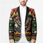 Merry Panther Roar Personalized Blazer Christmas Rugby League Spirit - Aussie Hoodie