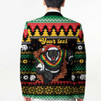 Merry Panther Roar Personalized Blazer Christmas Rugby League Spirit - Aussie Hoodie