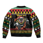 Merry Panther Roar Personalized Bomber Jacket Christmas Rugby League Spirit - Aussie Hoodie