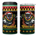 Merry Panther Roar Personalized 4 in 1 Can Cooler Tumbler Christmas Rugby League Spirit - Aussie Hoodie