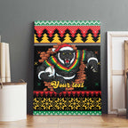 Merry Panther Roar Personalized Canvas Wall Art Christmas Rugby League Spirit - Aussie Hoodie