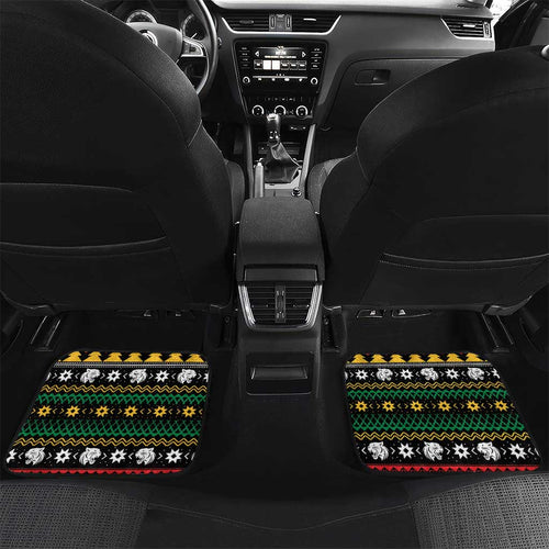 Merry Panther Roar Personalized Car Mats Christmas Rugby League Spirit - Aussie Hoodie