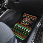 Merry Panther Roar Personalized Car Mats Christmas Rugby League Spirit - Aussie Hoodie