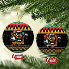 Merry Panther Roar Personalized Ceramic Ornament Christmas Rugby League Spirit - Aussie Hoodie