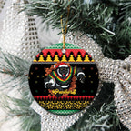 Merry Panther Roar Personalized Ceramic Ornament Christmas Rugby League Spirit - Aussie Hoodie