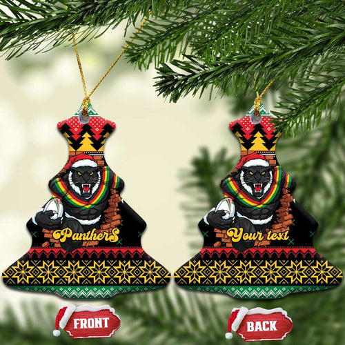 Merry Panther Roar Personalized Ceramic Ornament Christmas Rugby League Spirit - Aussie Hoodie