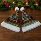 Merry Panther Roar Personalized Christmas Santa Hat Christmas Rugby League Spirit - Aussie Hoodie