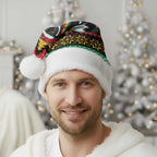 Merry Panther Roar Personalized Christmas Santa Hat Christmas Rugby League Spirit - Aussie Hoodie