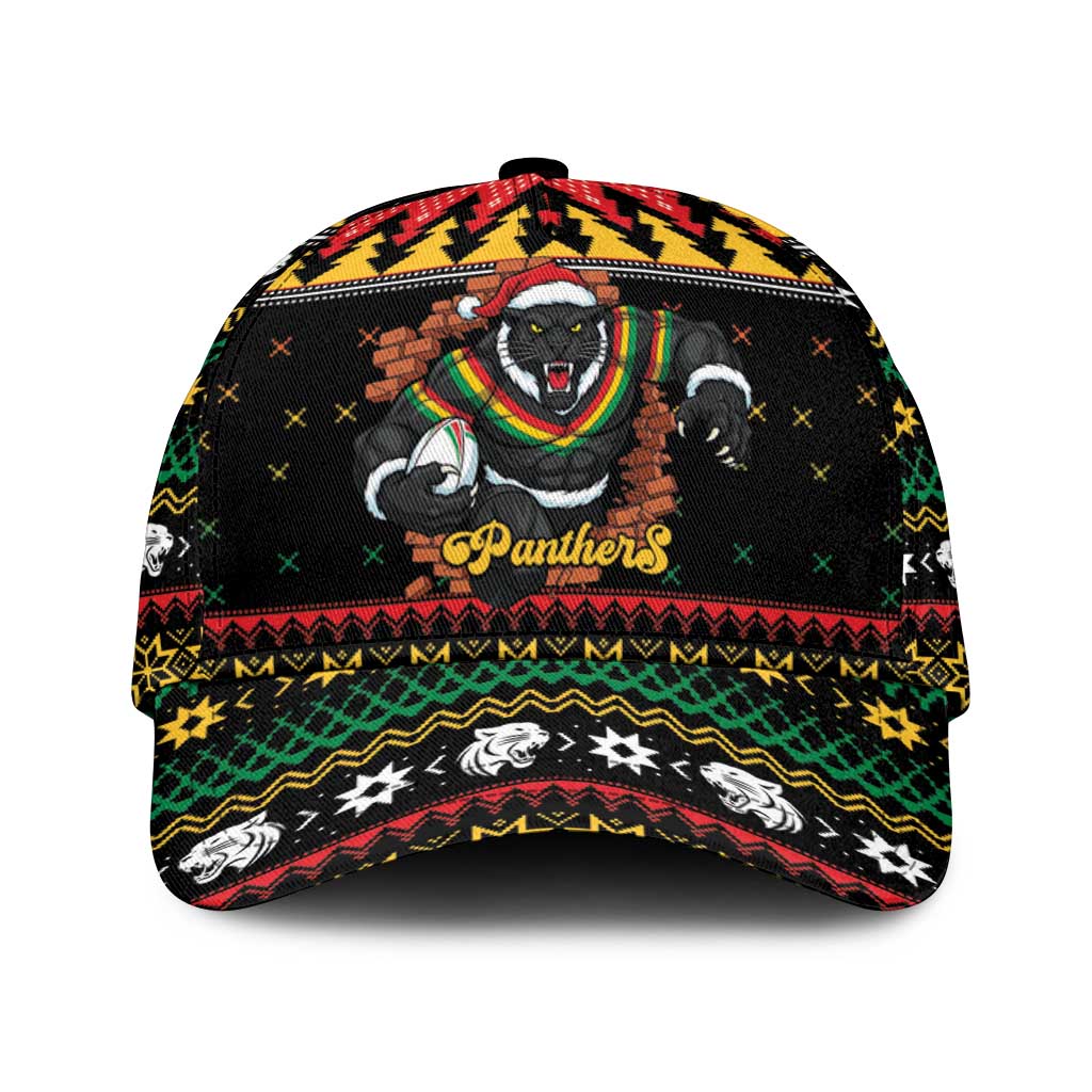 Merry Panther Roar Classic Cap Christmas Rugby League Spirit - Aussie Hoodie