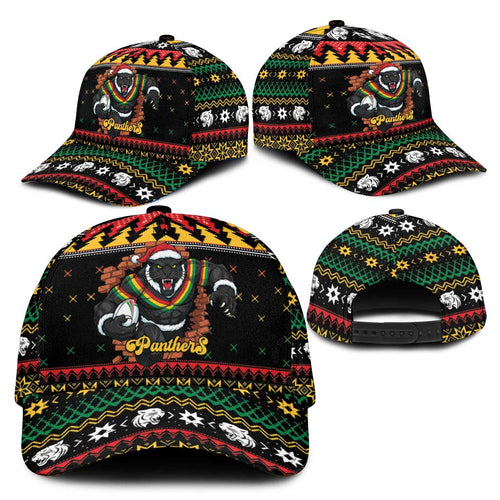 Merry Panther Roar Classic Cap Christmas Rugby League Spirit - Aussie Hoodie
