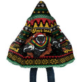Merry Panther Roar Personalized Cloak Christmas Rugby League Spirit - Aussie Hoodie