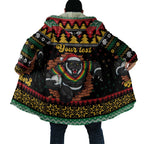 Merry Panther Roar Personalized Cloak Christmas Rugby League Spirit - Aussie Hoodie