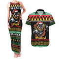 Merry Panther Roar Personalized Couples Matching Tank Maxi Dress and Hawaiian Shirt Christmas Rugby League Spirit - Aussie Hoodie