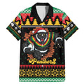 Merry Panther Roar Personalized Family Matching Mermaid Dress and Hawaiian Shirt Christmas Rugby League Spirit - Aussie Hoodie