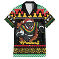 Merry Panther Roar Personalized Family Matching Summer Maxi Dress and Hawaiian Shirt Christmas Rugby League Spirit - Aussie Hoodie