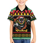 Merry Panther Roar Personalized Hawaiian Shirt Christmas Rugby League Spirit - Aussie Hoodie