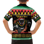 Merry Panther Roar Personalized Hawaiian Shirt Christmas Rugby League Spirit - Aussie Hoodie