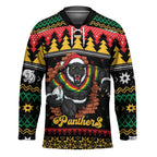 Merry Panther Roar Personalized Hockey Jersey Christmas Rugby League Spirit - Aussie Hoodie