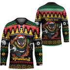Merry Panther Roar Personalized Hockey Jersey Christmas Rugby League Spirit - Aussie Hoodie