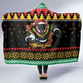 Merry Panther Roar Personalized Hooded Blanket Christmas Rugby League Spirit - Aussie Hoodie