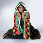 Merry Panther Roar Personalized Hooded Blanket Christmas Rugby League Spirit - Aussie Hoodie