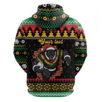 Merry Panther Roar Personalized Hoodie Christmas Rugby League Spirit - Aussie Hoodie