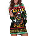 Merry Panther Roar Personalized Hoodie Dress Christmas Rugby League Spirit - Aussie Hoodie