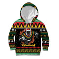Merry Panther Roar Personalized Kid Hoodie Christmas Rugby League Spirit - Aussie Hoodie