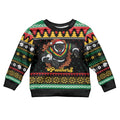 Merry Panther Roar Personalized Kid Ugly Christmas Sweater Christmas Rugby League Spirit - Aussie Hoodie