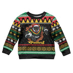 Merry Panther Roar Personalized Kid Ugly Christmas Sweater Christmas Rugby League Spirit - Aussie Hoodie