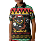 Merry Panther Roar Personalized Kid Polo Shirt Christmas Rugby League Spirit - Aussie Hoodie
