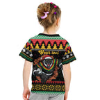 Merry Panther Roar Personalized Kid T Shirt Christmas Rugby League Spirit - Aussie Hoodie