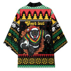 Merry Panther Roar Personalized Kimono Christmas Rugby League Spirit - Aussie Hoodie