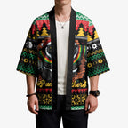 Merry Panther Roar Personalized Kimono Christmas Rugby League Spirit - Aussie Hoodie