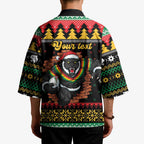 Merry Panther Roar Personalized Kimono Christmas Rugby League Spirit - Aussie Hoodie