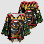 Merry Panther Roar Personalized Kimono Sleeve Blouse Christmas Rugby League Spirit - Aussie Hoodie