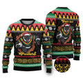 Merry Panther Roar Personalized Ugly Christmas Sweater Christmas Rugby League Spirit - Aussie Hoodie