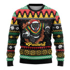 Merry Panther Roar Personalized Ugly Christmas Sweater Christmas Rugby League Spirit - Aussie Hoodie