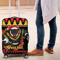 Merry Panther Roar Personalized Luggage Cover Christmas Rugby League Spirit - Aussie Hoodie