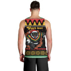 Merry Panther Roar Personalized Men Tank Top Christmas Rugby League Spirit - Aussie Hoodie
