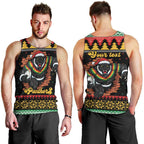 Merry Panther Roar Personalized Men Tank Top Christmas Rugby League Spirit - Aussie Hoodie