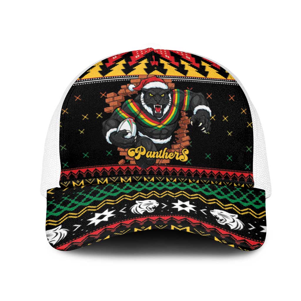 Merry Panther Roar Mesh Trucker Cap Christmas Rugby League Spirit - Aussie Hoodie