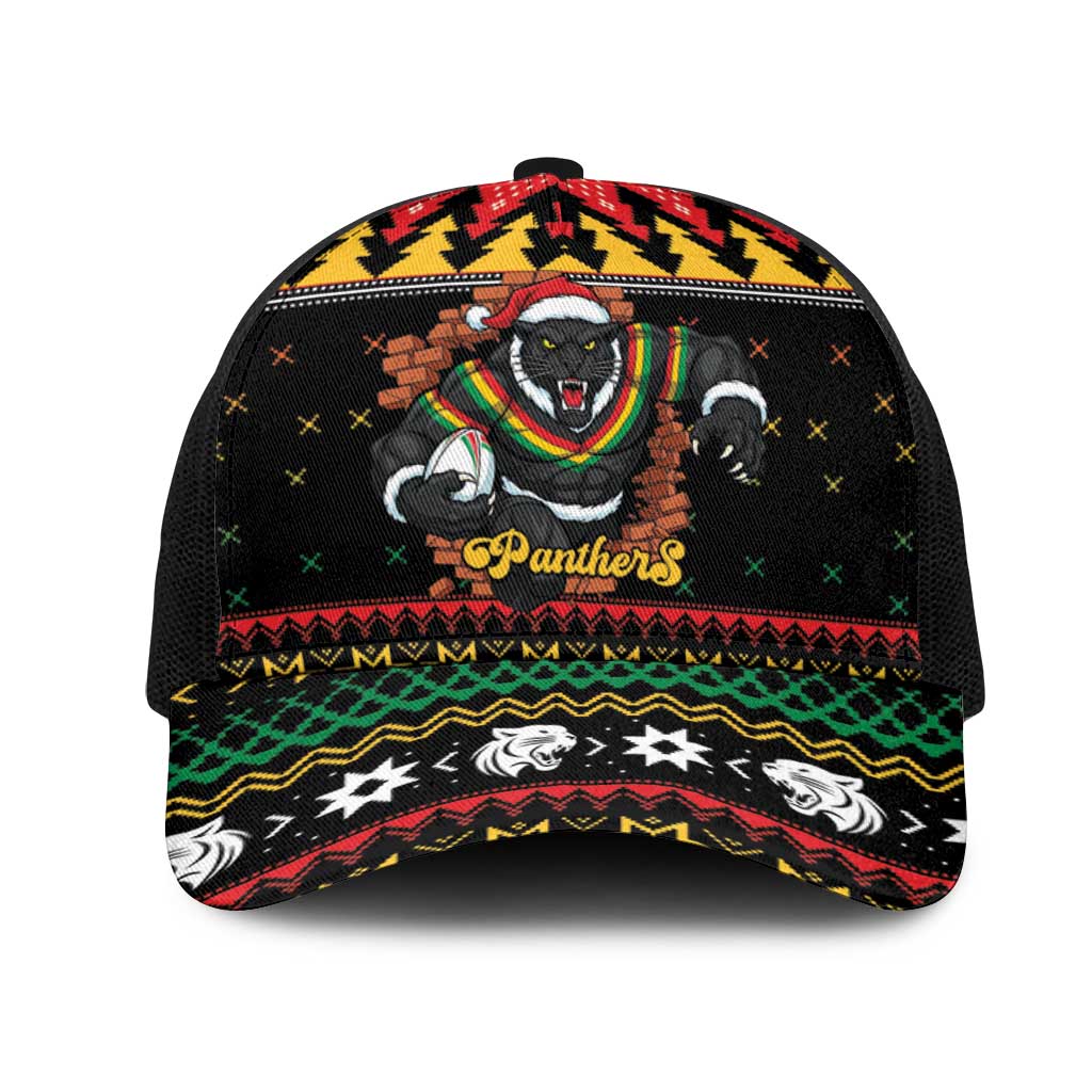 Merry Panther Roar Mesh Trucker Cap Christmas Rugby League Spirit - Aussie Hoodie
