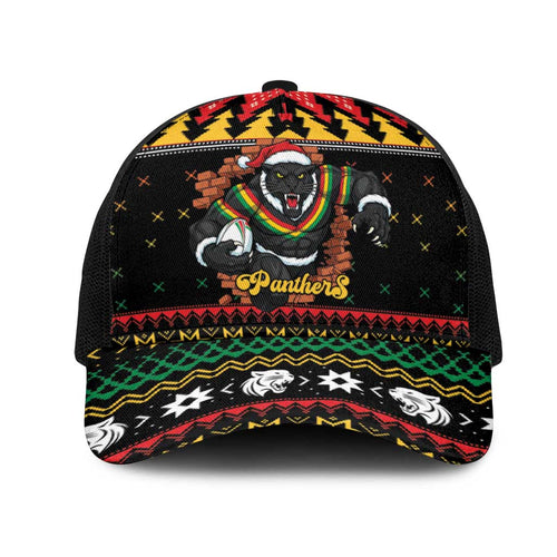 Merry Panther Roar Mesh Trucker Cap Christmas Rugby League Spirit - Aussie Hoodie